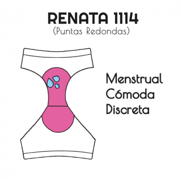 RENATA Tiro alto Menstrual Intensa Incontinencia Moderado L-3XL