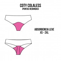 COTY Colaless menstrual Talles XS-2XL
