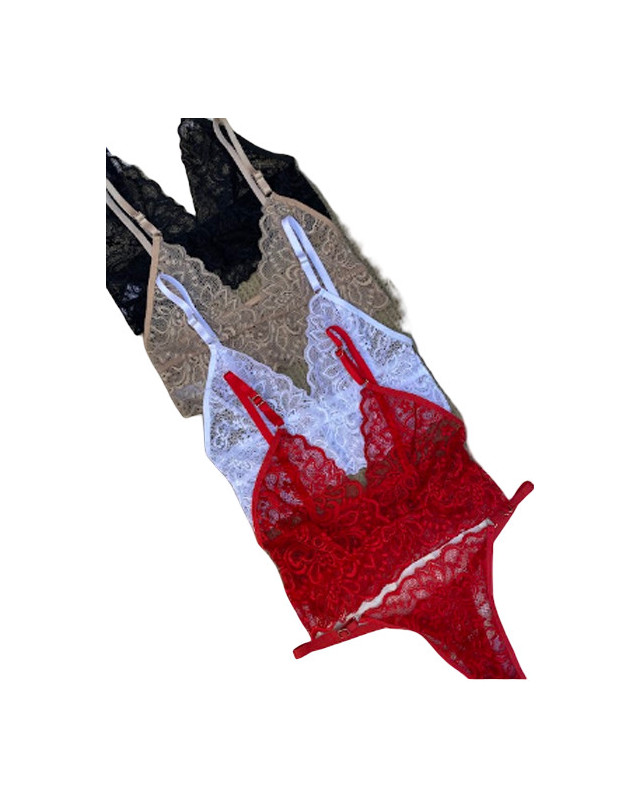Alexia Conjunto puntilla 2 piezas top y colaless regulable Alexia Conjunto puntilla 2 piezas top y colaless regulable