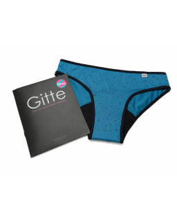 GECA Bombacha DUAL : menstrual absorbente + Sujeta Toallita con impermeable