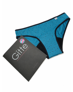 GECA Bombacha DUAL : menstrual absorbente + Sujeta Toallita con impermeable