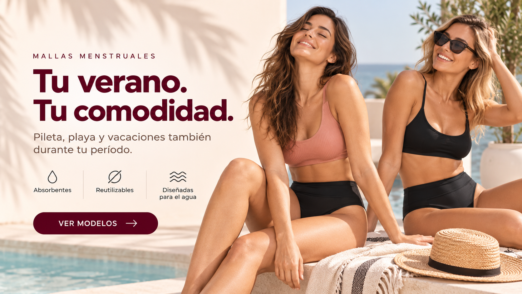 Mallas menstruales Gitte: Tu verano, tu comodidad